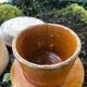 Vintage Biot Terracotta Butter Cooler: French Farmhouse Glazed Ceramic