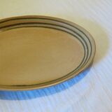 Large oval stoneware dish from Sarreguemines in very good condition