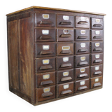 Meuble de métier 24 tiroirs avec porte étiquettes