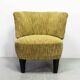 Fauteuil club design hollandais, revêtement en laine chaude et pieds en chêne massif, années 50