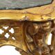 French Louis XV Style Console Gold Leaf Gilded Wood and Marble