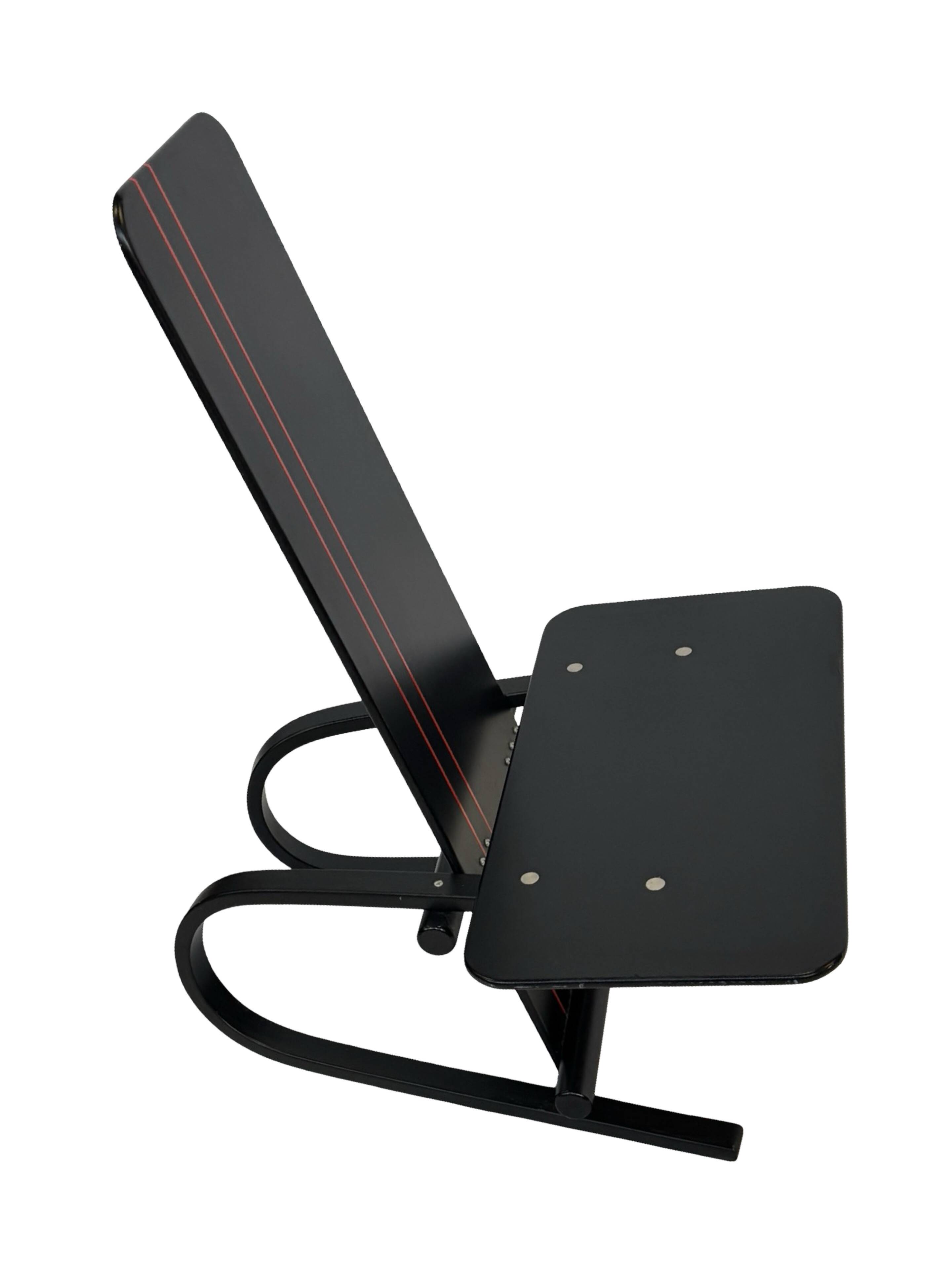 Vintage Danish postmodern Andreas Hansen plywood armchair