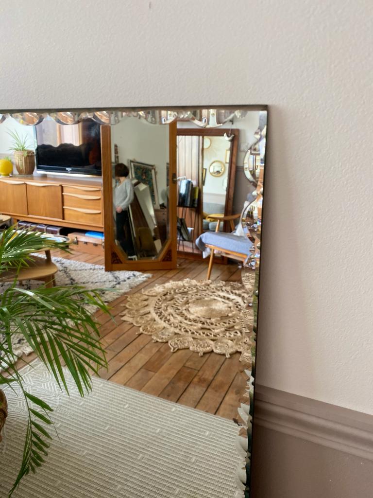 Vintage bevelled mirror 120x80
