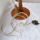 Paire de lampes bois