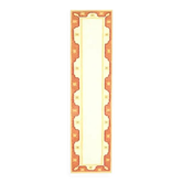 Tapis couloir vintage turc Oushak fait main en laine et coton beige 73x289 cm des années 1970