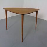 Mid-Century Triangular Teak Side Table, 1960s