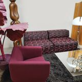 Vintage design geometric lounge chair Walter Knoll 1990