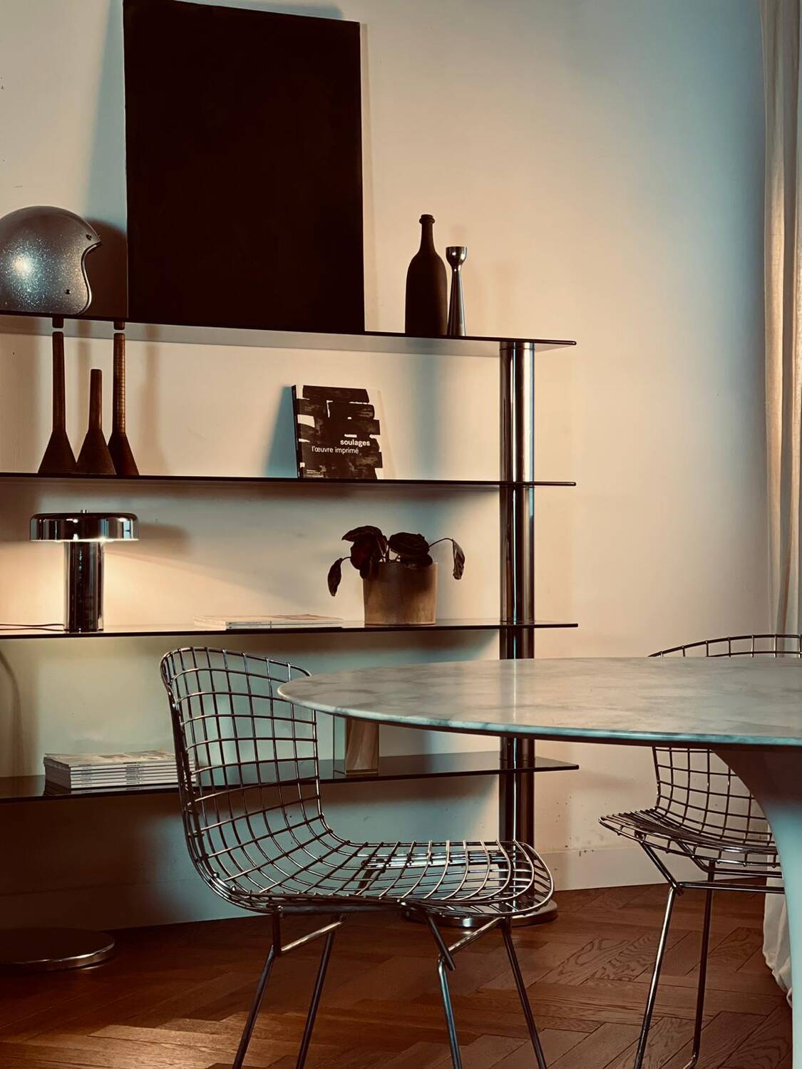 Italian design bookcase/room divider from the 1970s