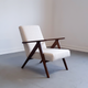 1960 model b 310 var mid century chair in ivory boucle