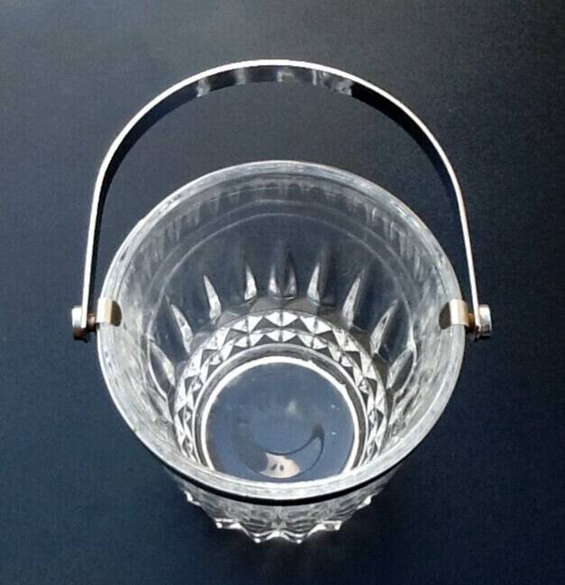 1970s Cristal d'Arques ice bucket, Villandry model