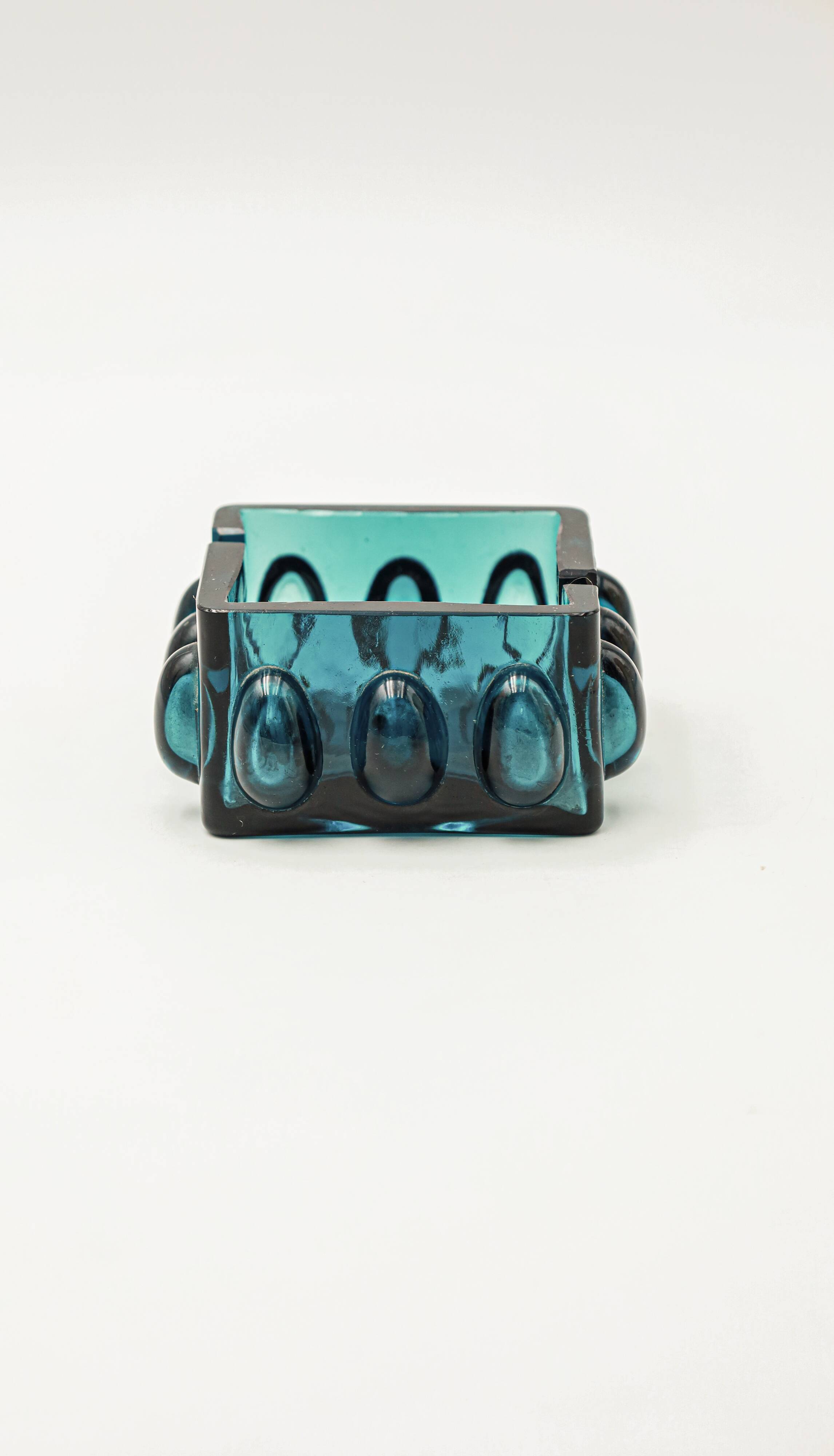 Space age ashtray Mid century bubbled glass design Wihelm Braun Feldweg