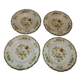 Set of 4 sarreguemines soup plates