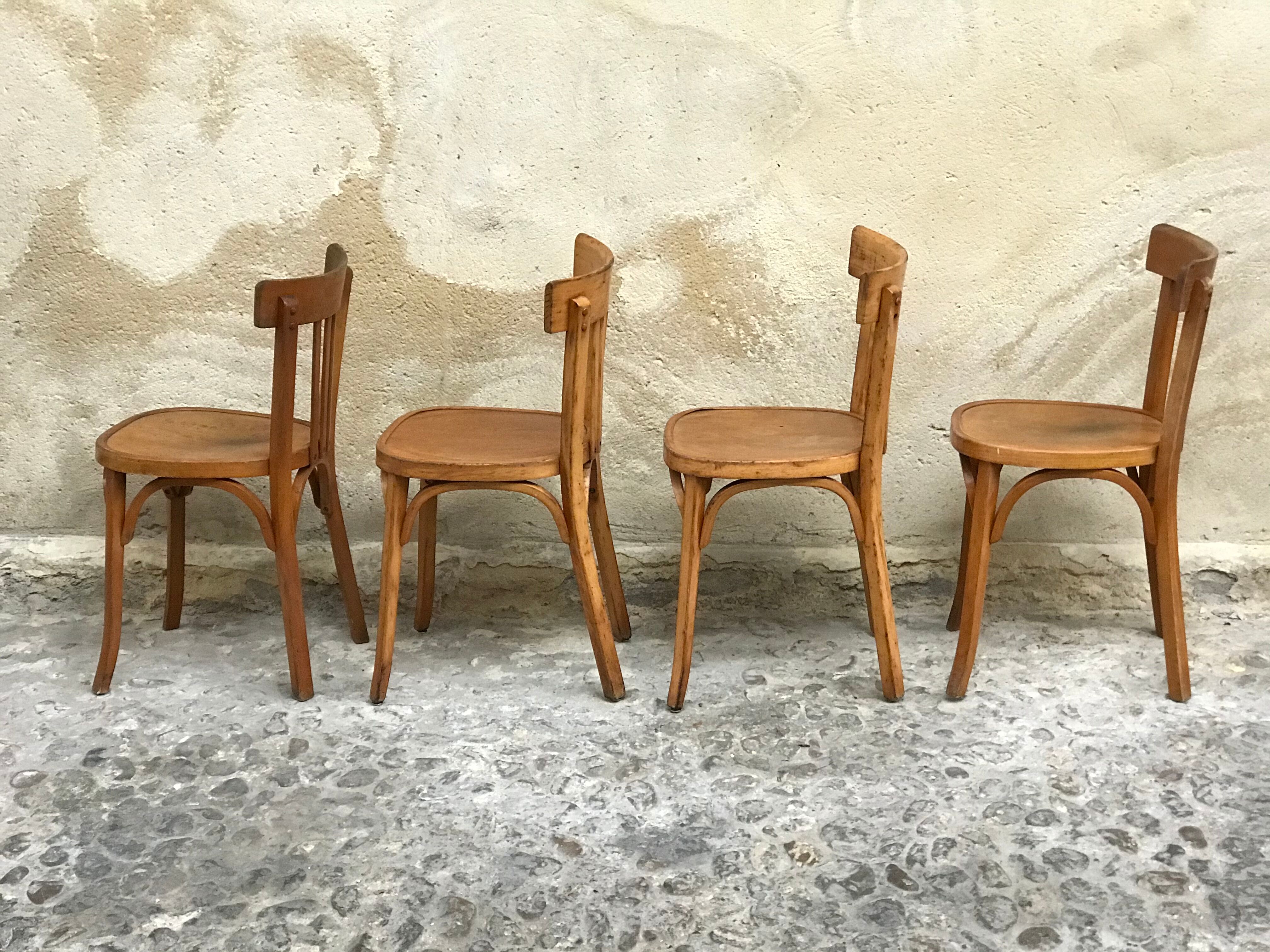 Lot of 4 Baumann chairs