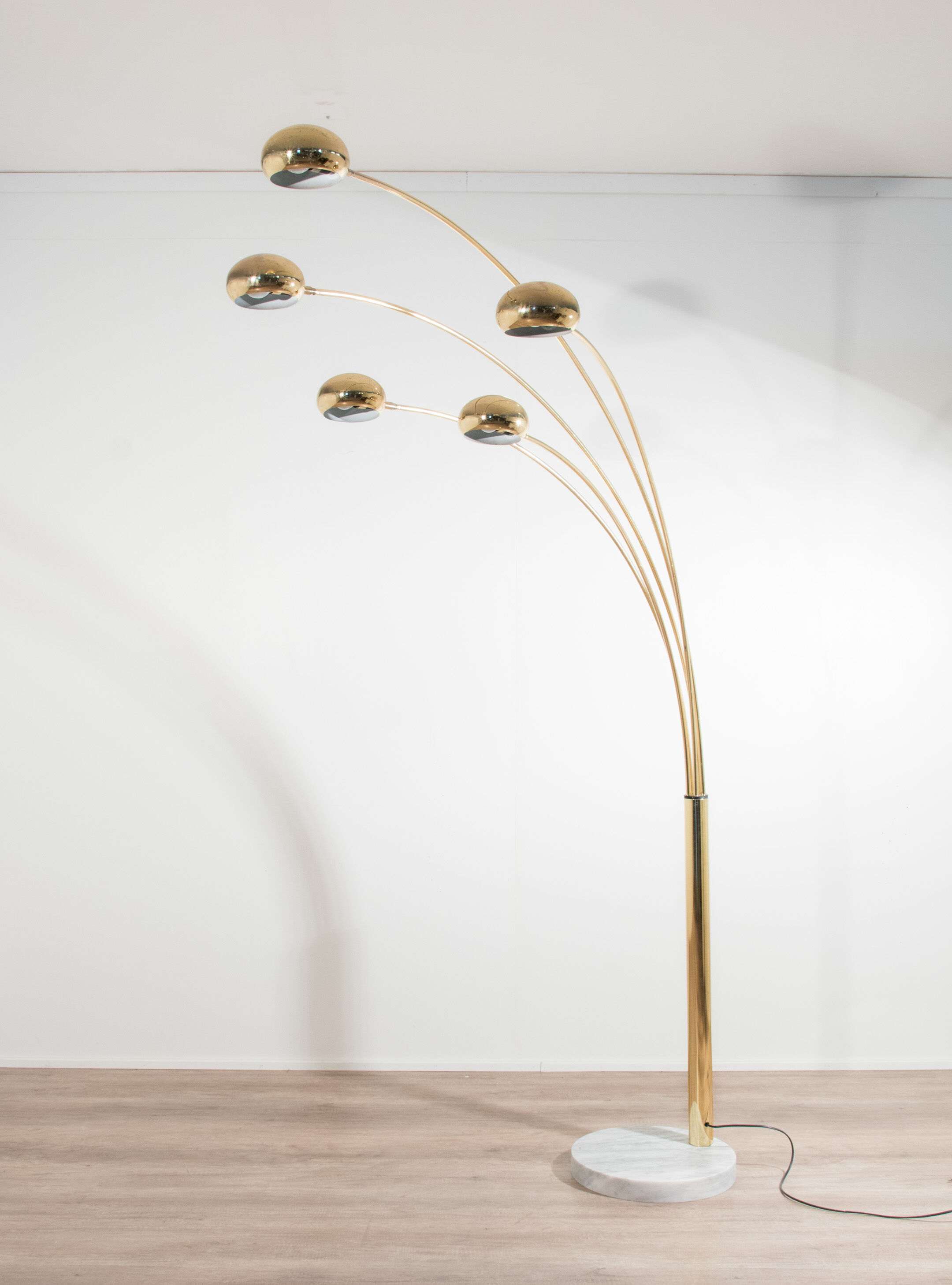 5 arm mid-century italian floor lamp
