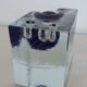 Glass candlestick, 80s