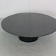 Mid-century  granite stone round coffee table, 1970's italy