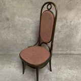 Série de 4 anciennes chaises bistrot Thonet en bois courbé