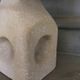 Large sculpted stone lamp, in the style of Albert Tormos, 1970s.