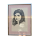 Tableau : dessin sur carton - portrait de jeune femme