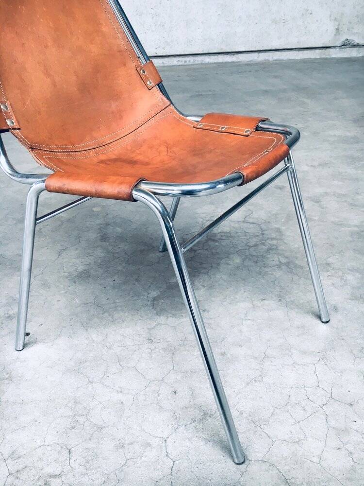 Italian Les Arcs Dining Chairs by Charlotte Perriand, 1960s, Set of 4