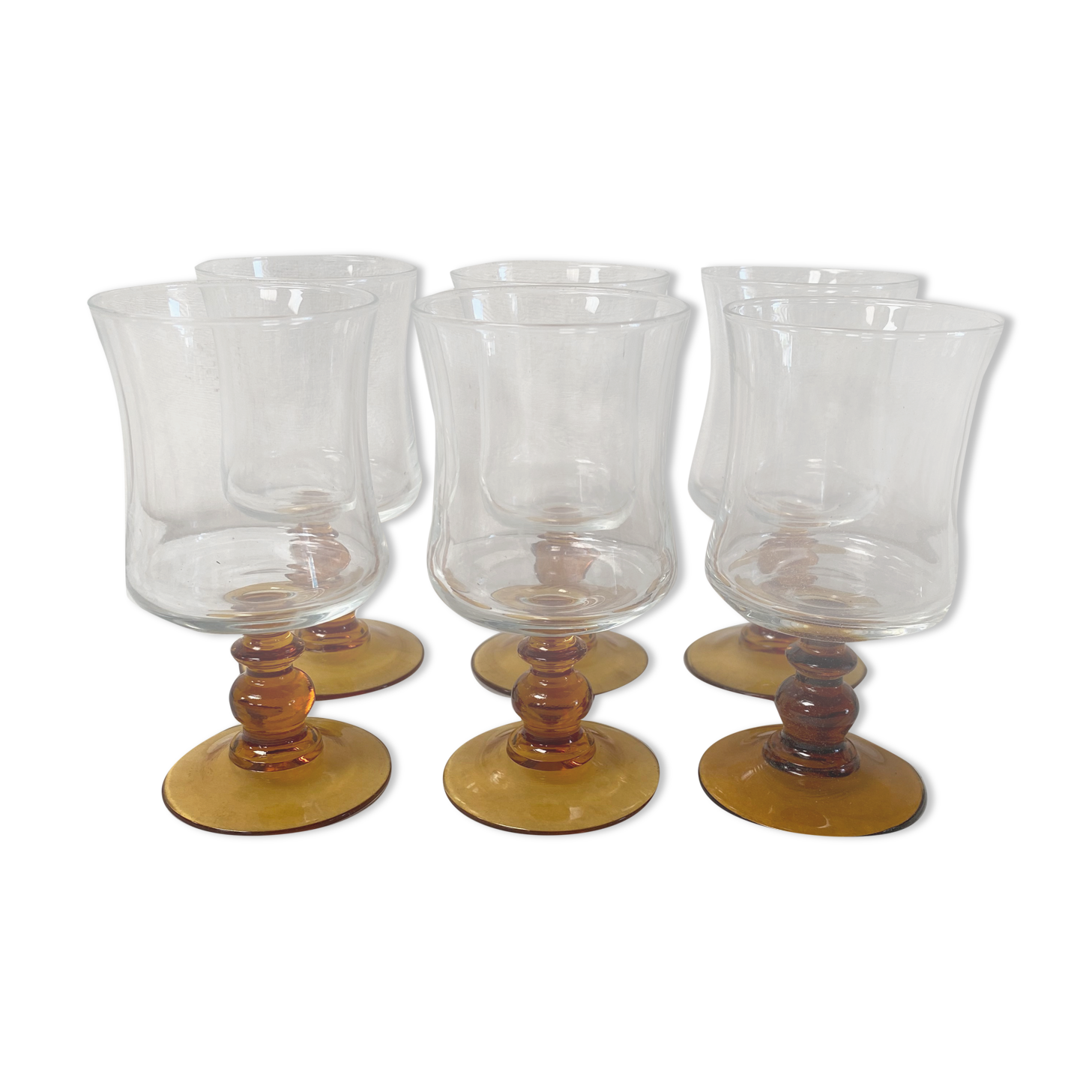 Set of 6 vintage wine glasses
