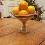 Art Deco brass cup and engraved cup