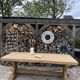 Monastery table, solid oak, 220cm.