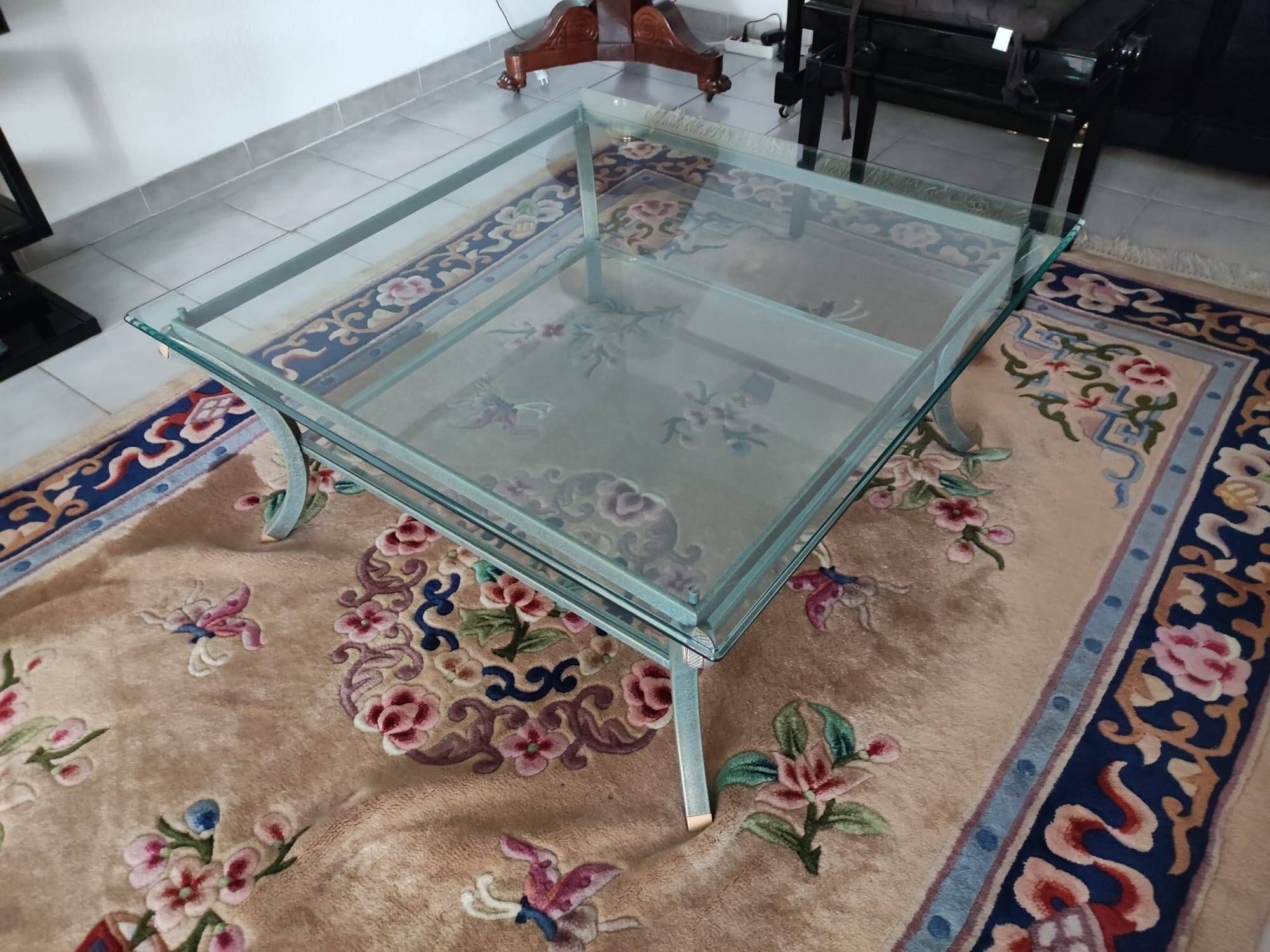 Vintage coffee table from the 1970s designed by Pierre Vandel. Very good condition.