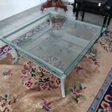 Table basse vintage des années 70 design par Pierre Vandel. Très bon état.
