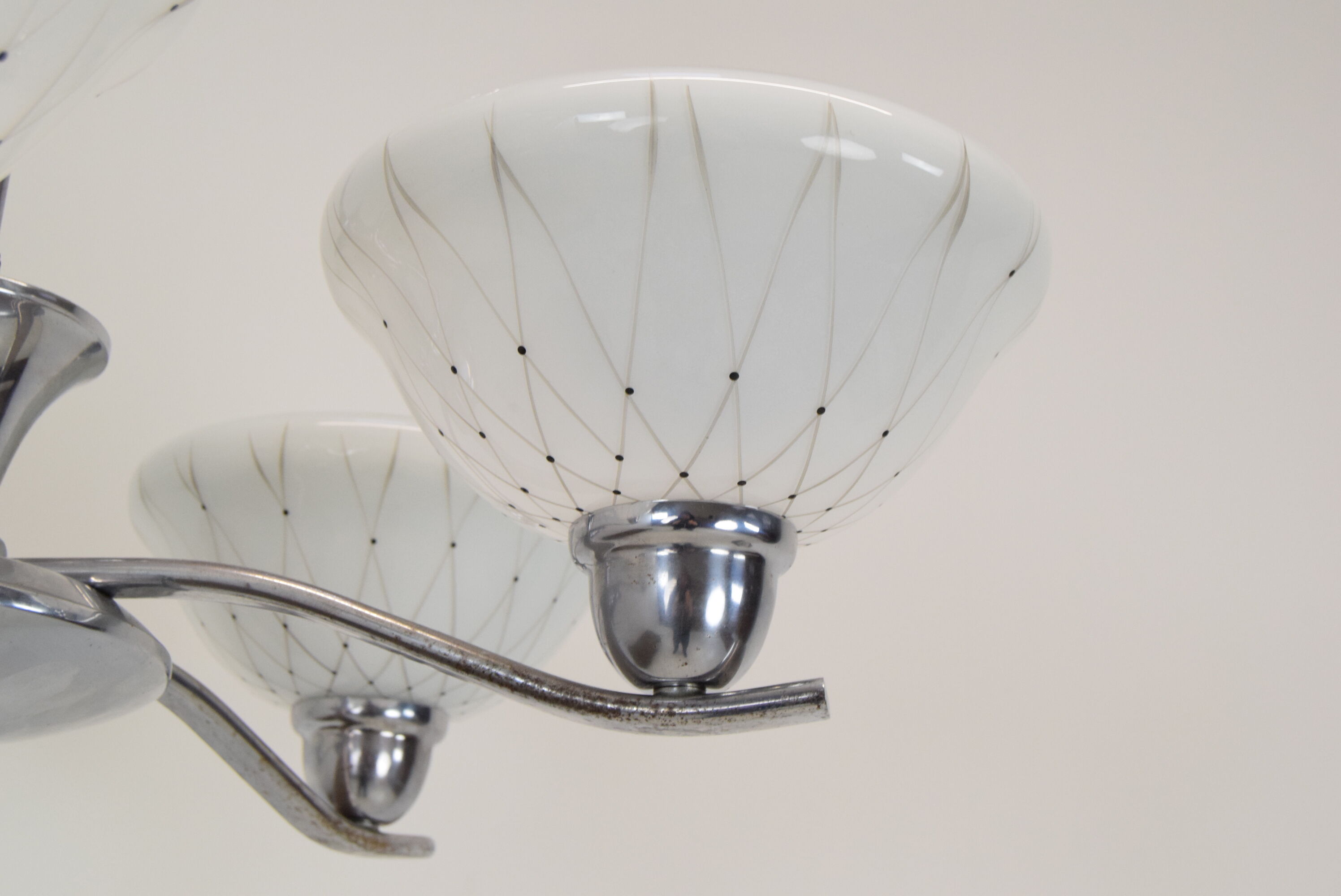 Mid-century Chandelier by company Drukov,1960's.