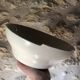 Salins France salad bowl with yellow flower decoration