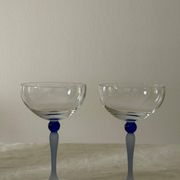 Lot 2 verres à cocktails vintage