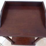 Bedside table or side table with 2 wooden shelves