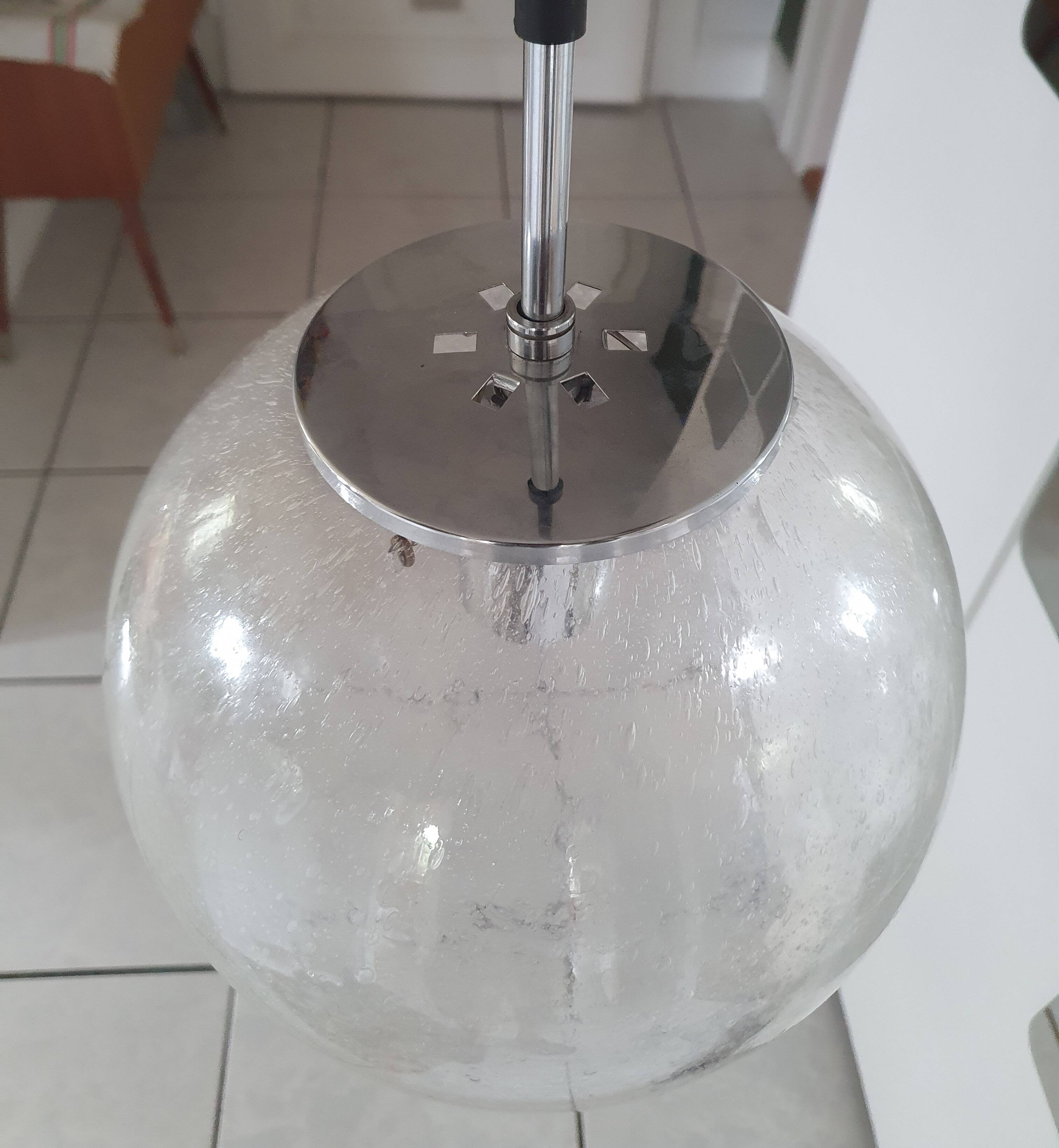 Pendant lamp Space-age Limburg Glasshutte 60s