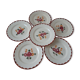 Set of 6 flat plates Loncgamp model Agen 30s