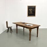 70s pine farmhouse table