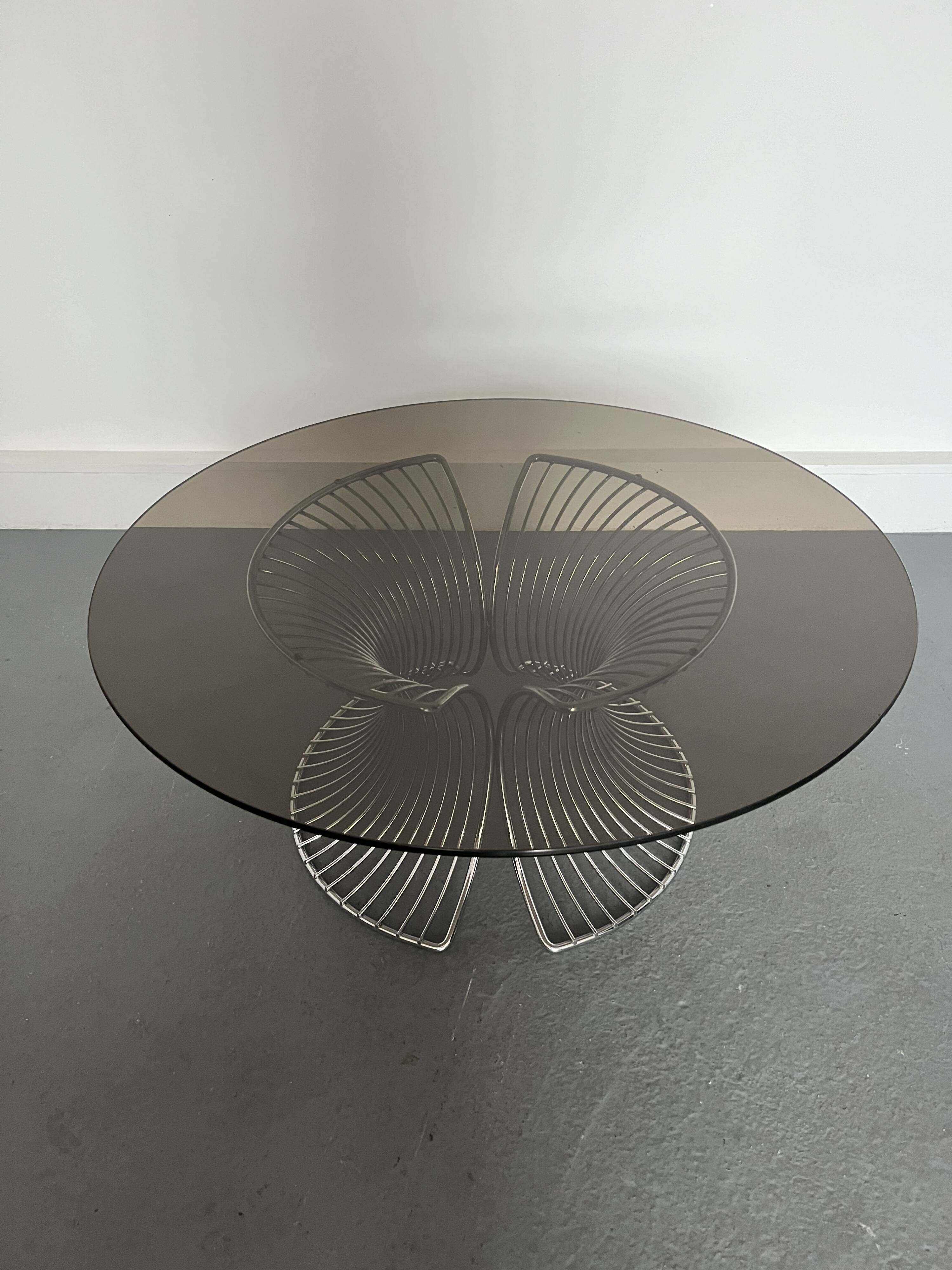 Coffe table smoke glass,1980s