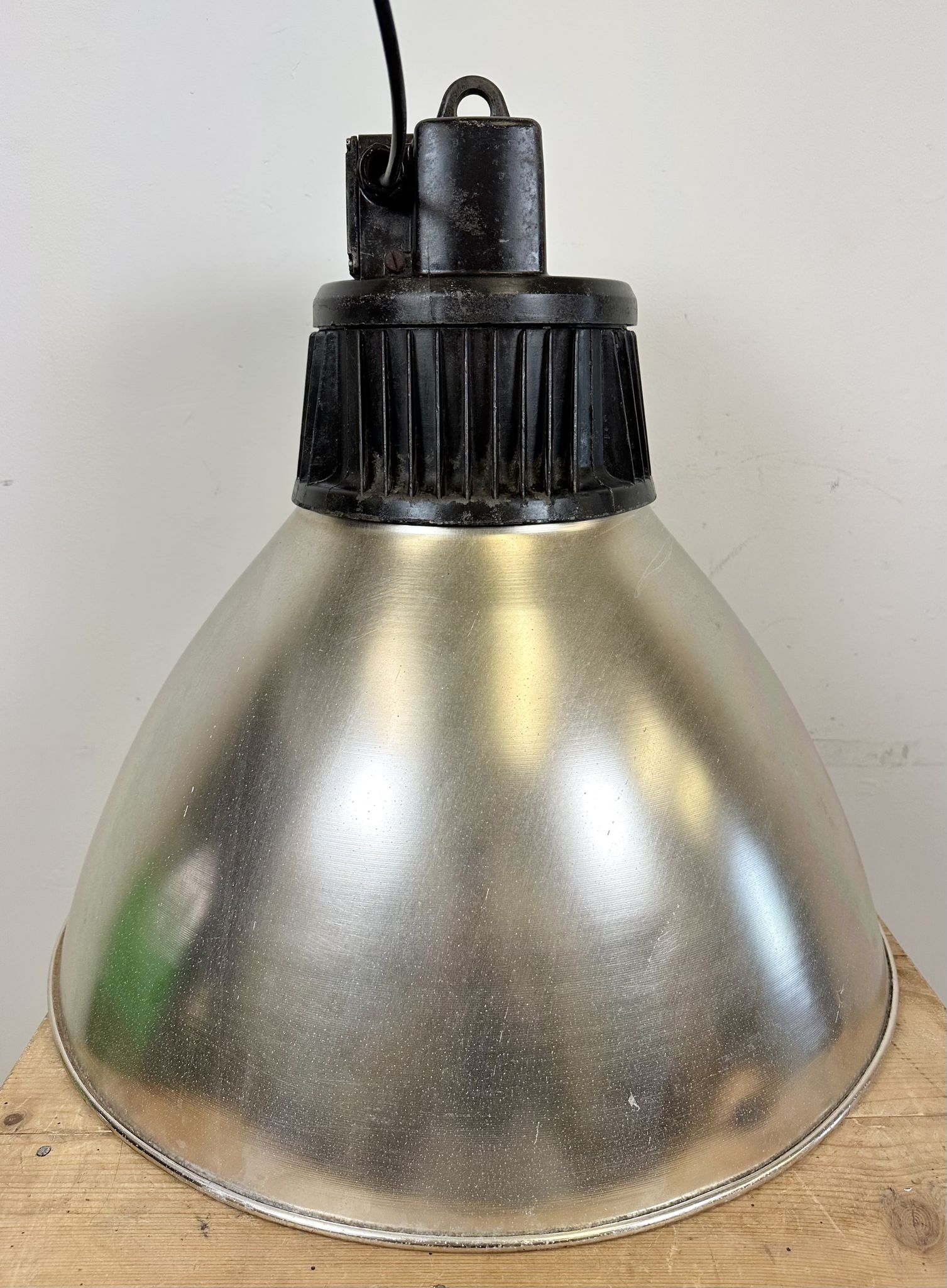 Large Industrial Aluminium Pendant Light from Elektrosvit, 1960s