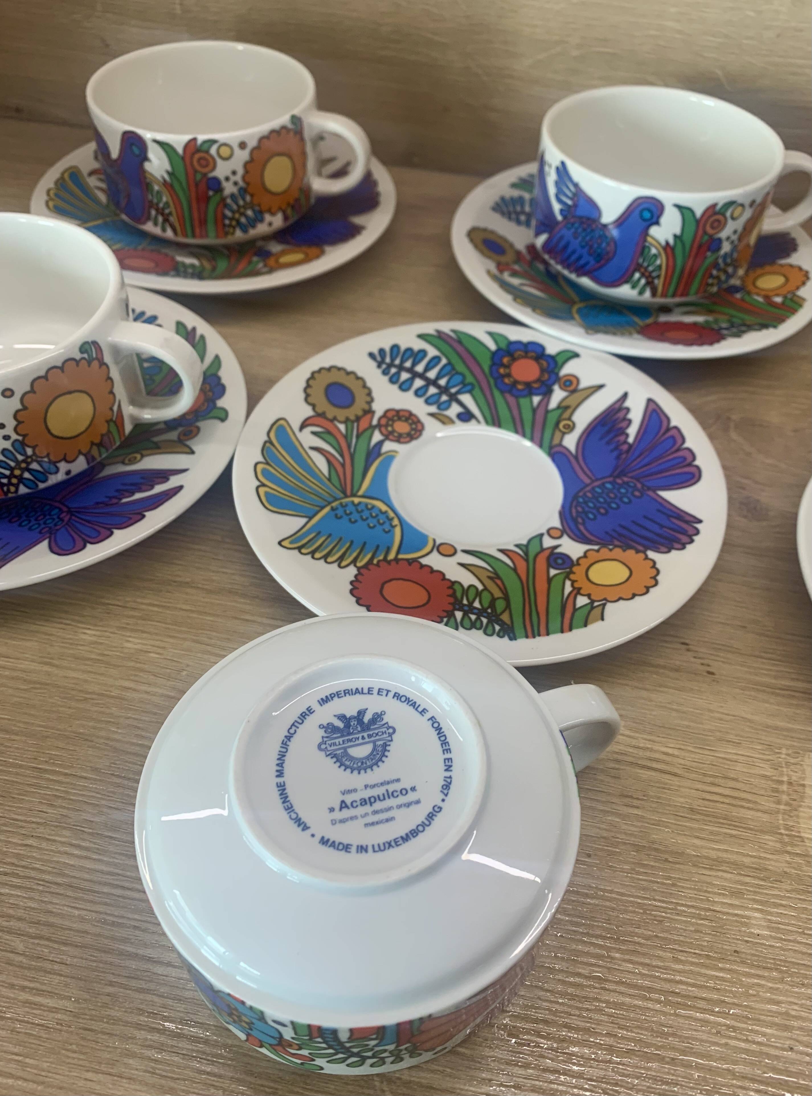 Service à café Acapulco, Villeroy & Bosch, années 1970