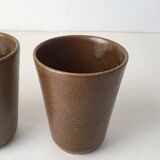 Set of 4 glasses in gres