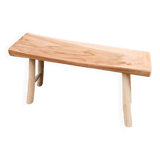 Small bench in raw solid wood