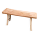 Small bench in raw solid wood