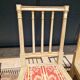 Set of 4 Louis XVI style chairs - In gray lacquered wood