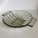 Art Deco pressed moulded glass bowl made in France