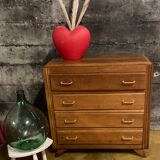 Commode pieds compas années 50.