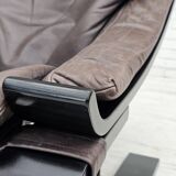 Chaise longue kroken, années 1970, design suédois par ake fribyter pour nelo, état d'origine.
