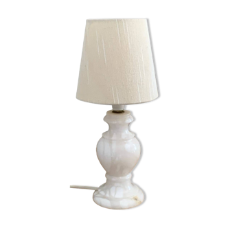 Vintage alabaster foot lamp