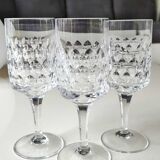 Set of 7 wine glasses. Peill & Putzler. Granada model. Crystal.