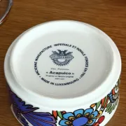 Vintage ceramic ashtray with "Acapulco" pattern – Villeroy & Boch