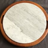 Marble and teak top